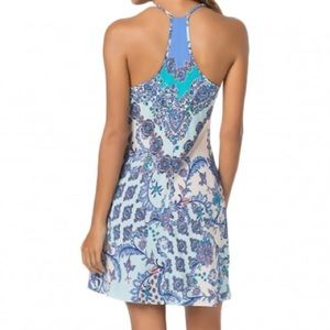 In Bloom Paisley Print‎ Blue Dress Small